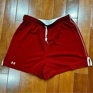 Under Armour red athletic shorts medium
